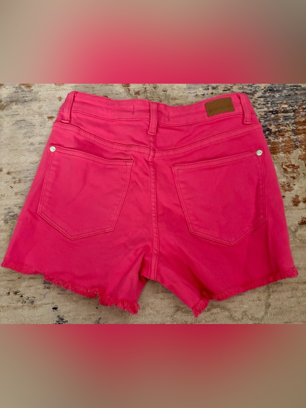 Judy Blue Hot Pink Cut Off Shorts